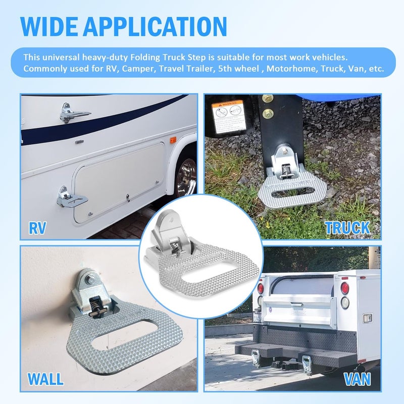 USSKYBOY Universal Heavy Duty Folding Truck Step for Most Trucks, Vans, and Vehicles - Image 3