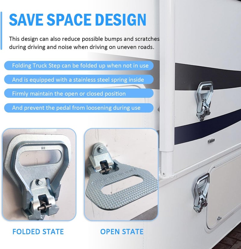 USSKYBOY Universal Heavy Duty Folding Truck Step for Most Trucks, Vans, and Vehicles - Image 5
