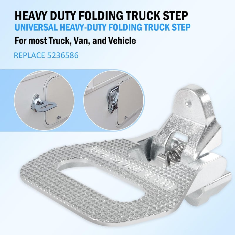 USSKYBOY Universal Heavy Duty Folding Truck Step for Most Trucks, Vans, and Vehicles - Image 2
