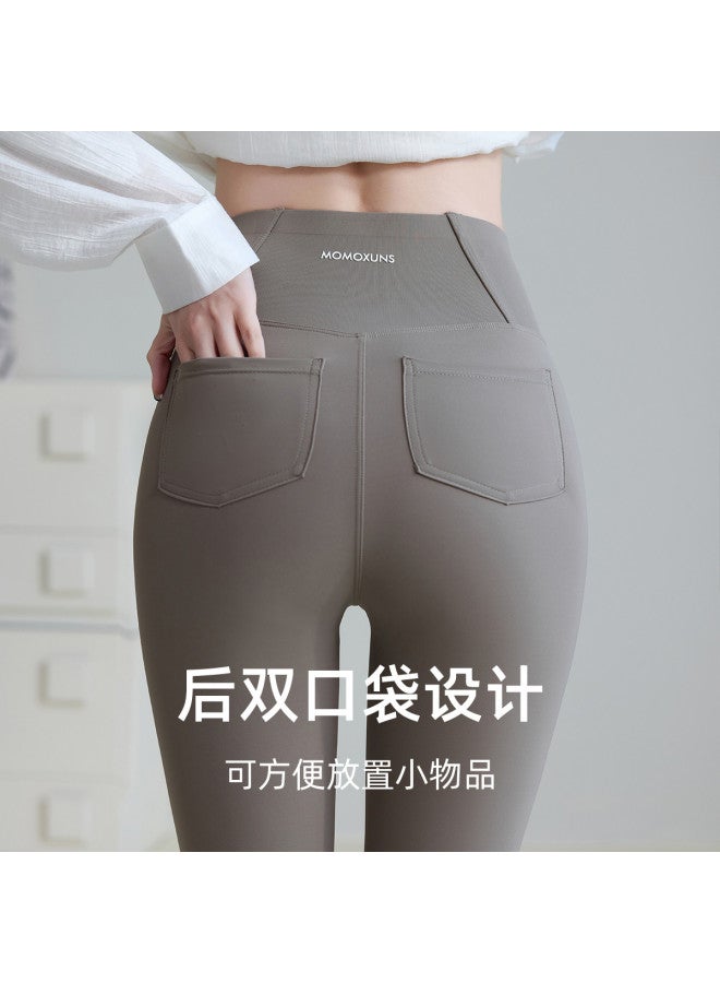 Modal Spring And Summer Wearable Sports Elastic High-Waist Tummy Control Slimming Shark Leggings For Women - Image 5