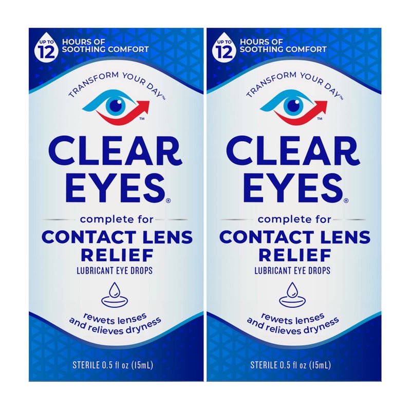 Clear Eyes Clear Eyes Eye Drops Contact Lens MultiAction Relief2 Count 