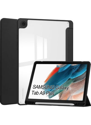 Samsung Galaxy Tab A9 Plus/ A9+ Case (11 inch 2023) Ultra Slim Hard Back Clear Cover With Tri-fold Stand with Pencil Holder - pzsku/ZA43E2CC9D5317C7F48B7Z/45/_/1699950785/4e814db5-f099-43f5-8e7a-5b8b25142697