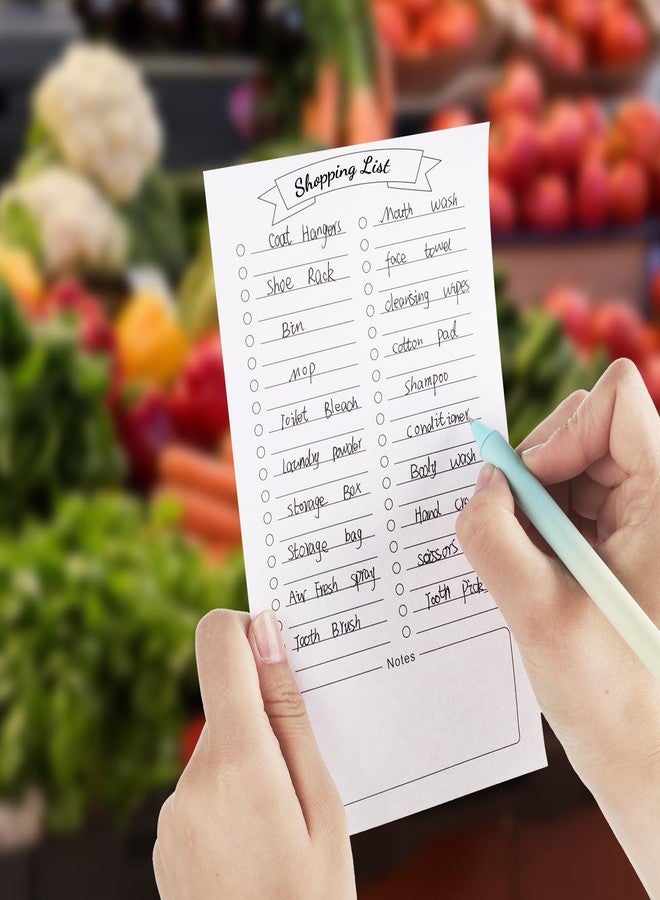 Thboxes 2 Pack Grocery List Magnet Pad for Fridge with Pen Holder, Totally 120 Sheets Magnetic Note Pad for Fridge Full Back Magnet Shopping List, To Do List, Memo Notepads, 4.5x7.5(Blank Design) - Image 5