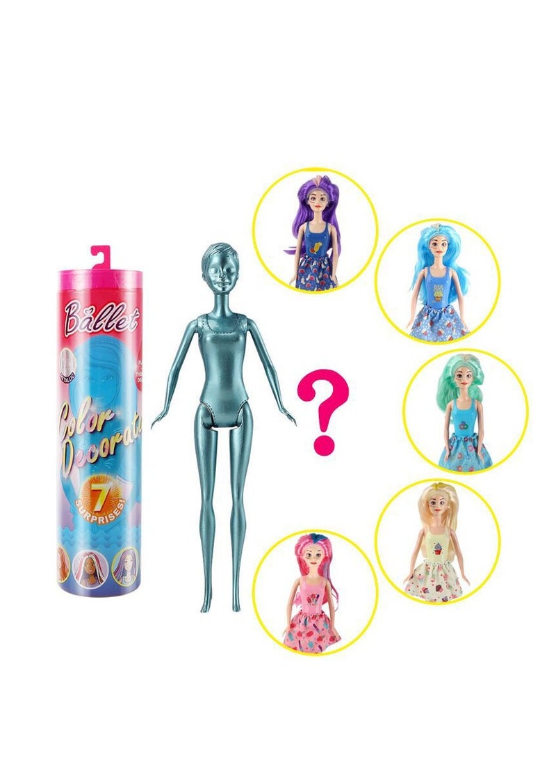Water Soluble Color Changing Doll Surprise Toy Warm Water Washable Changeable Contains 7 Surprises - Image 4