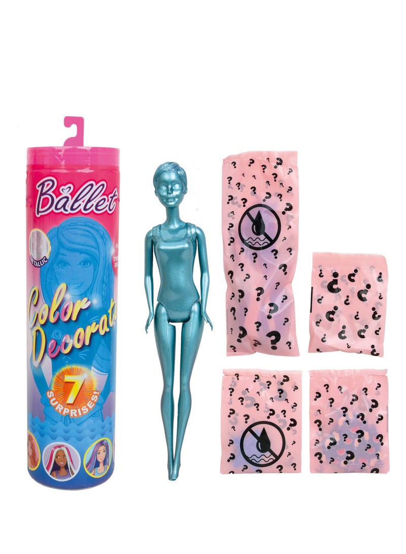 Water Soluble Color Changing Doll Surprise Toy Warm Water Washable Changeable Contains 7 Surprises - Image 2