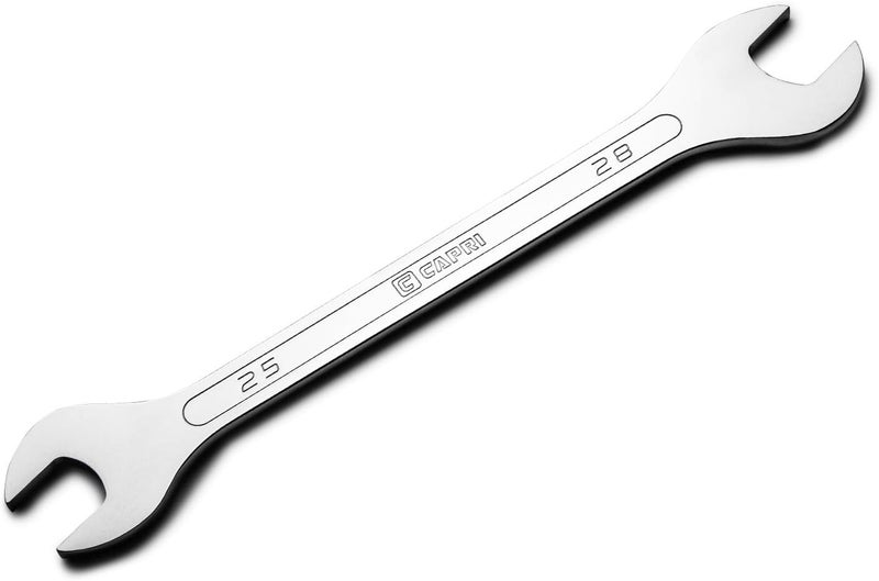 Capri Tools 25 mm x 28 mm Super-Thin Open End Wrench, Metric - Image 1