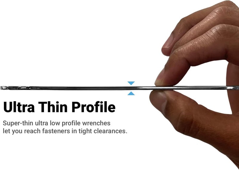 Capri Tools 25 mm x 28 mm Super-Thin Open End Wrench, Metric - Image 2