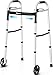Whlicks Narrow Folding Walkers for SeniorsAluminum Lightweight Walkers with Wheels Adjustable Width and Height Front Wheel Walker for Elderly and Disabled Supports up to 350 lbs - Image 1