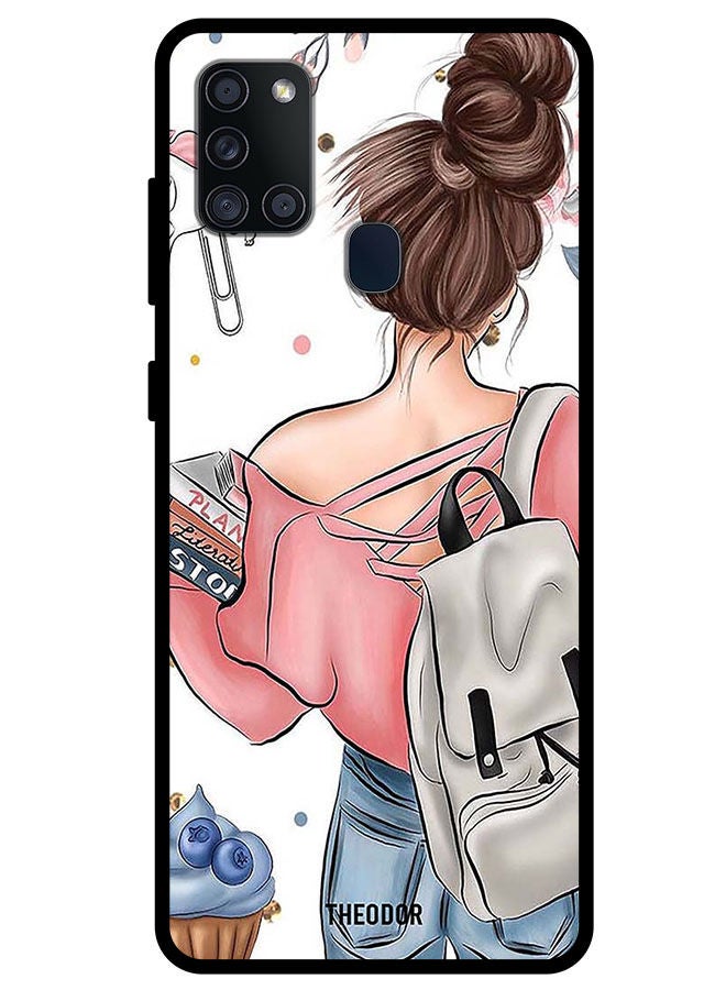 Theodor Protective Case Cover For Samsung Galaxy A21s School Girl - Image 1