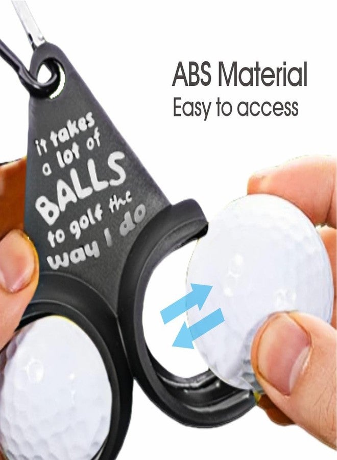 asdmm Golf Ball Holder - at Least I Still Have Two Balls Left 3D Funny Printed with 2 Tee Slots, Quick-Draw Release, 1 Pc - Image 4