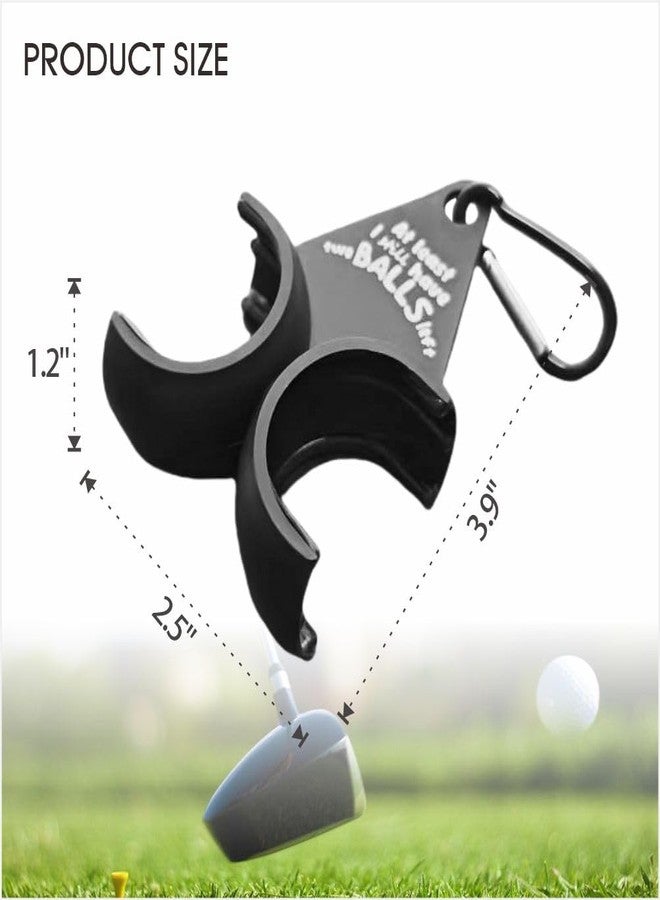 asdmm Golf Ball Holder - at Least I Still Have Two Balls Left 3D Funny Printed with 2 Tee Slots, Quick-Draw Release, 1 Pc - Image 3