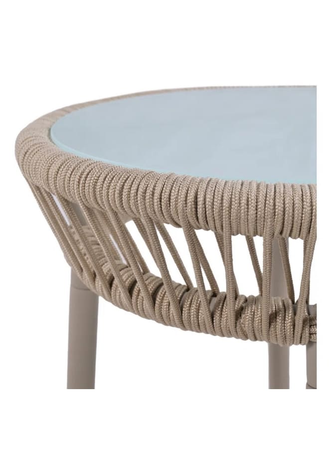 Sampa Rattan Debar and Jaguar Fabric Outdoor Set 3 Pieces - Beige - Image 5