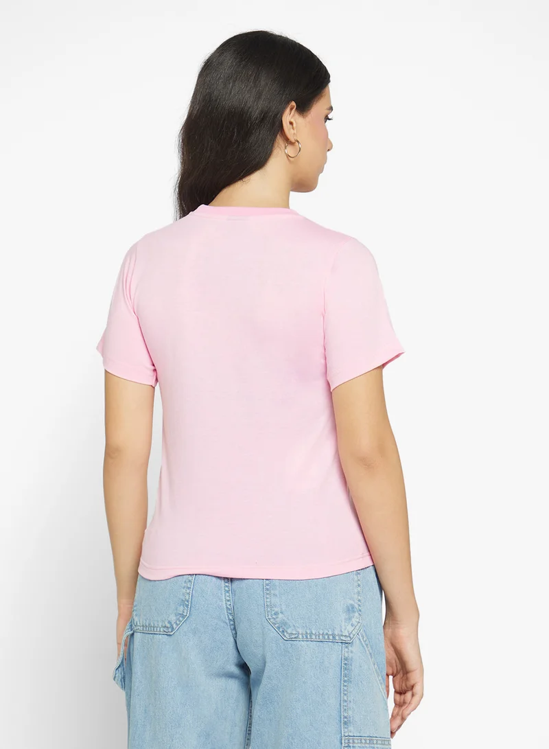 Ginger Basics Cotton Crew Neck Regular T-shirt