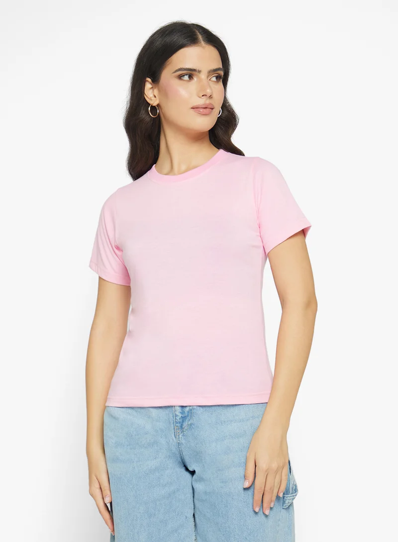 Ginger Basics Cotton Crew Neck Regular T-shirt