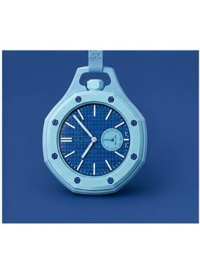 New trendy analog pendant watch, sky blue / blue. - Image 1