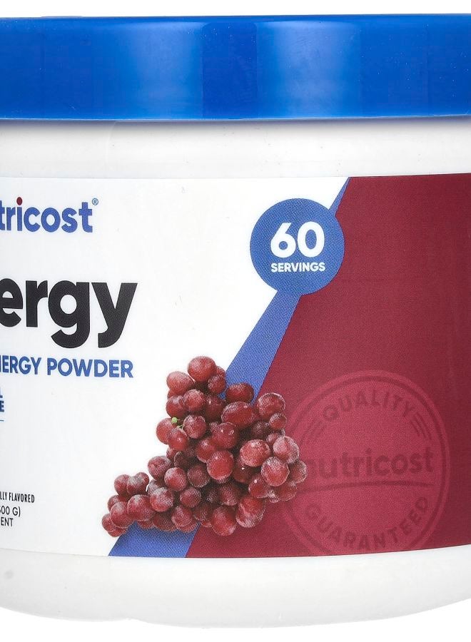 Nutricost Energy Clean Energy Powder Grape 10.7 oz (300 g) - Image 2