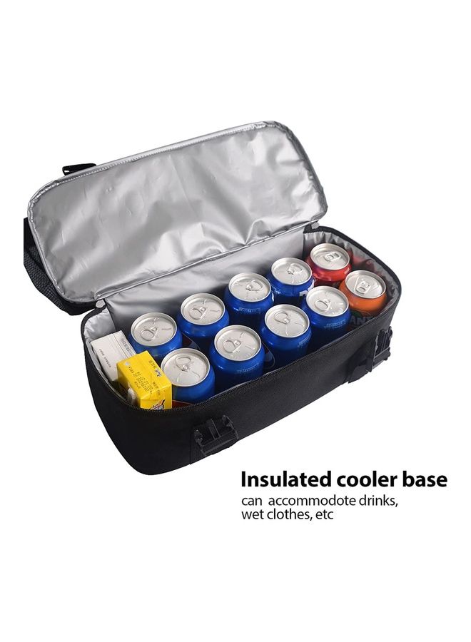 Mesh Beach Picnic Tote With Insulated Cooler Bag - Image 3