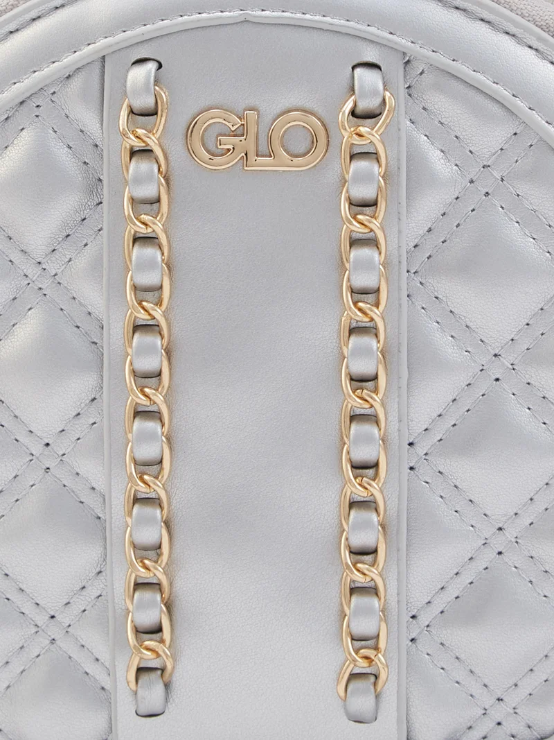 globus Globus Women Silver Embellished Party Sling Bag