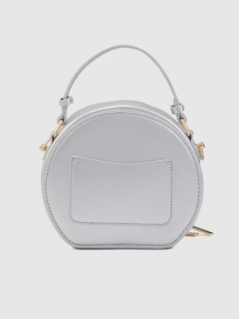 globus Globus Women Silver Embellished Party Sling Bag