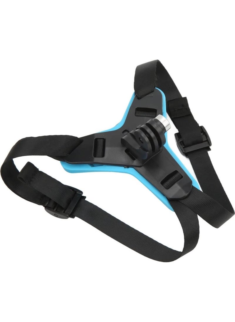 Techmaster Gopro Action Camera Helmet Lower Jaw Attachment Practical Blue  - Image 1