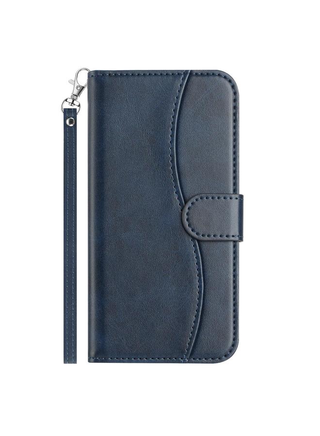 S-TOP Case For Samsung Galaxy A72 4G / 5G Dual-Folded S-shape Leather Phone Case - Image 2