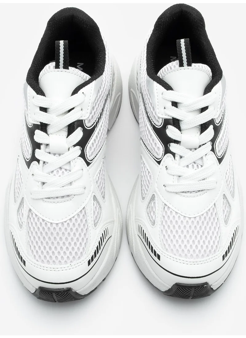 مارجين Women's Sneaker Thick Sole Laced Mesh Detailed Sports Shoes Sargen