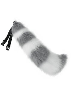 Generic Cute Fox Tail Cosplay Handmade Plush Animal Accessory Pink and White  - Image 2