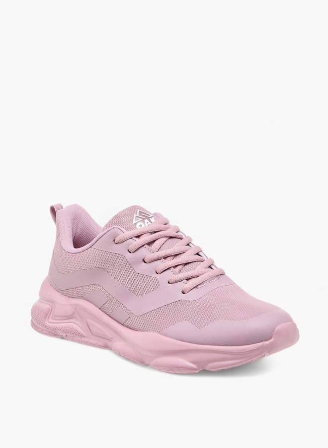 Oaklan by Shoexpress Women Textured Lace-Up Sports Shoes with Pull Tabs  - Image 2