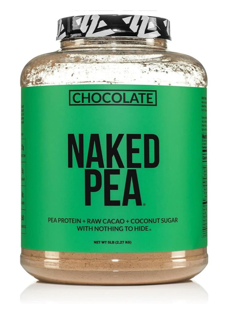 NAKED nutrition - Chocolate Naked Pea Protein Isolate - 5Lb Bulk, Plant Based, Vegetarian & Vegan Protein. Easy To Digest, Non-Gmo, Gluten Free, Lactose Free, Soy Free - Image 1