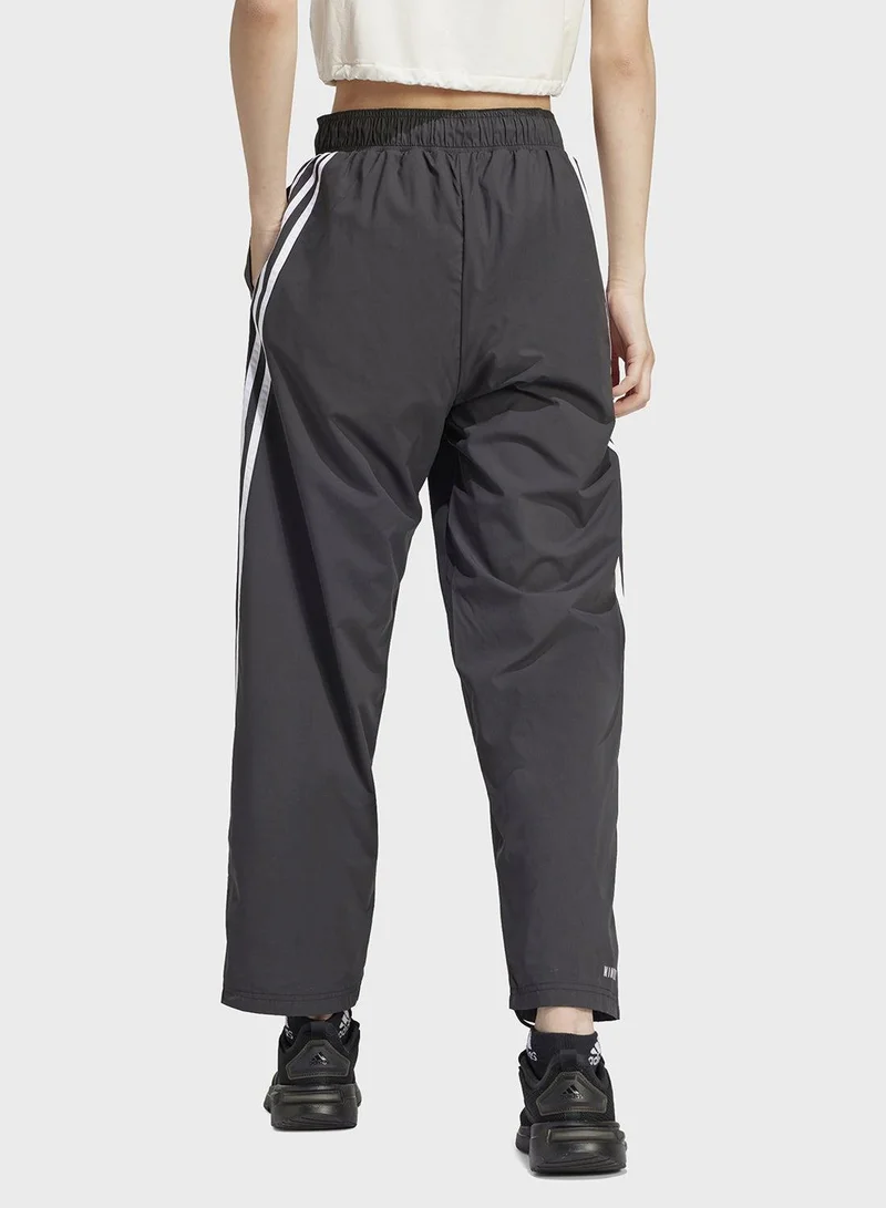 Adidas W Fi 3S Wvn Pt Black Training Pants For Women Xs