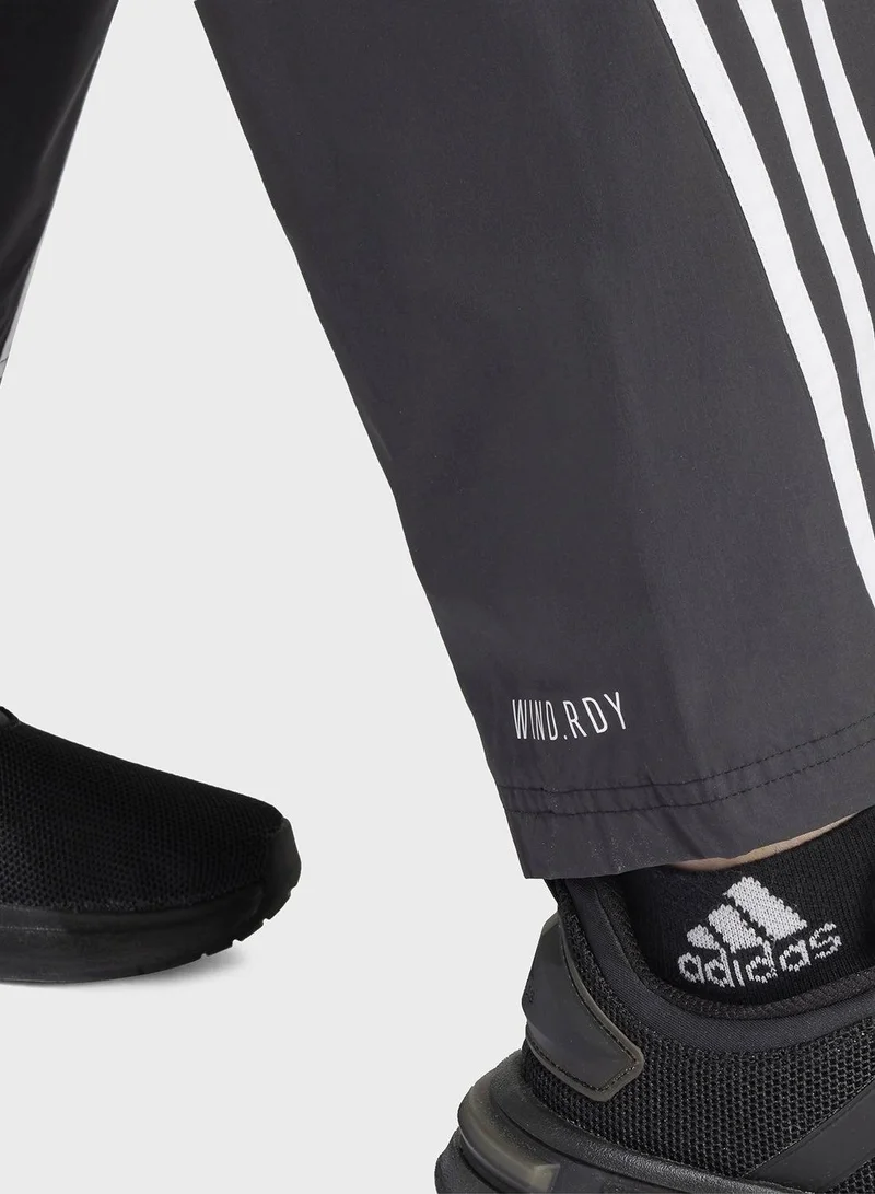 Adidas W Fi 3S Wvn Pt Black Training Pants For Women Xs
