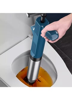 AROAQ Toilet Plunger, High Pressure Air Plunger Drain Clog Remover, Drain Blaster With Real Time Barometer, Drainage Pipes Unblocking Device For Toilet, Bathroom, Floor Drain, Sink, Kitchen, (Blue)  - Image 5