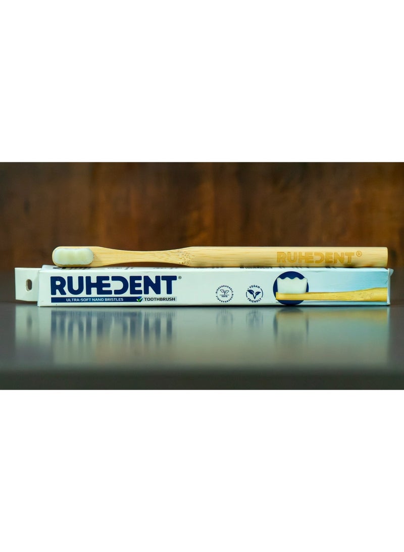 Ruhedent Pack of 2 Ultra Soft Nano Bristles Toothbrush - Image 2