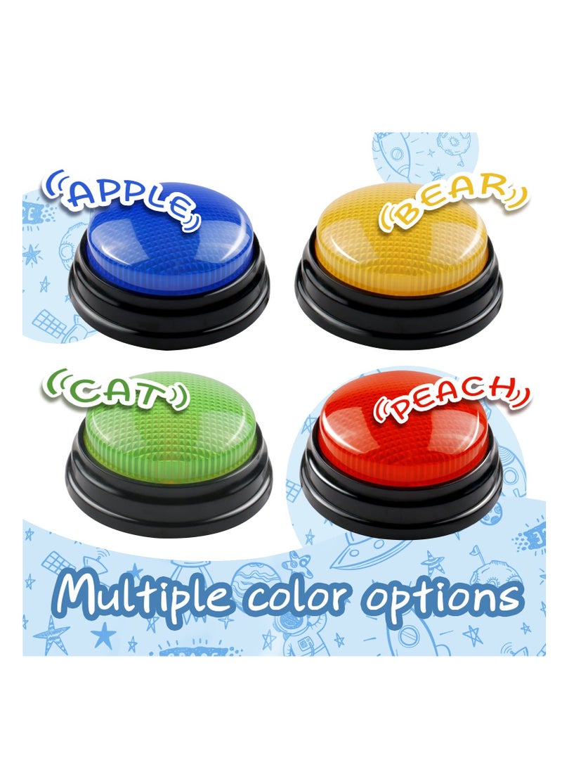 Captaintech 4 Pack Interactive Game Buzzers Perfect for Trivia and Family Games Engaging for Kids Ages 4 to 10 - Image 3