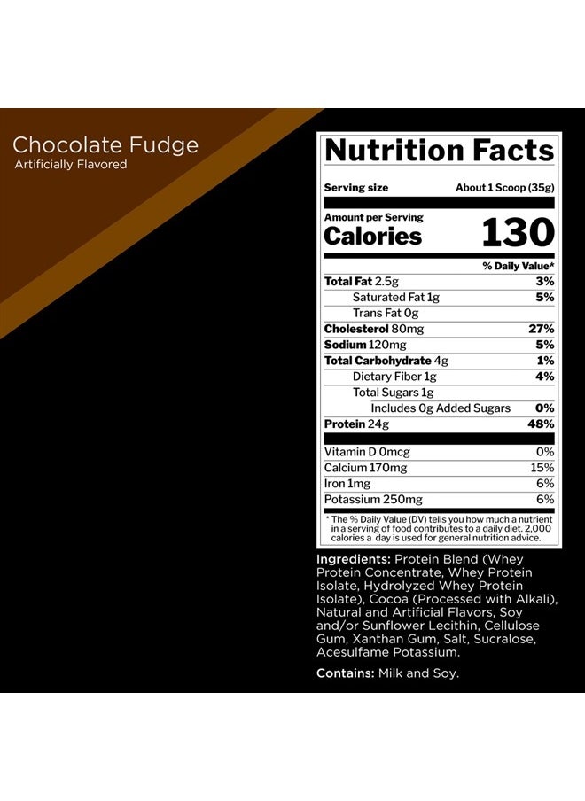 Rule 1 Proteins - Rule 1 R1 Protein, Chocolate Fudge - 10.19 lbs Powder - 25g Whey Isolate & Hydrolysate + 6g BCAAs - 152 Servings - Image 1