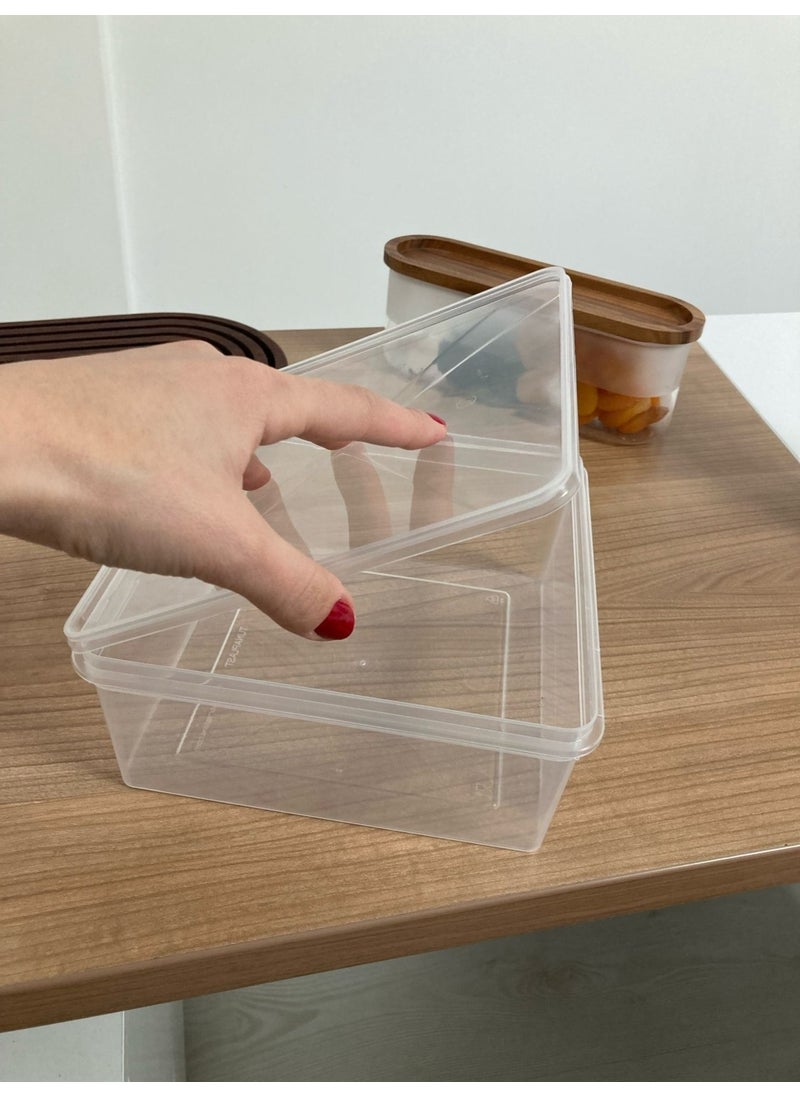 Tıklasende - Click on 20PCS Square Locking Lid Storage Container Organizer Suitable for Deep Freezer - Image 1