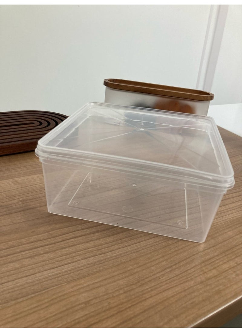 Tıklasende - Click on 20PCS Square Locking Lid Storage Container Organizer Suitable for Deep Freezer - Image 1