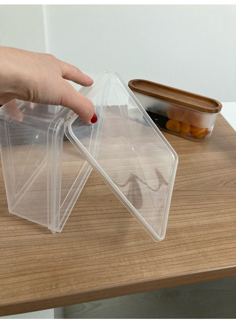Tıklasende - Click on 20PCS Square Locking Lid Storage Container Organizer Suitable for Deep Freezer - Image 1