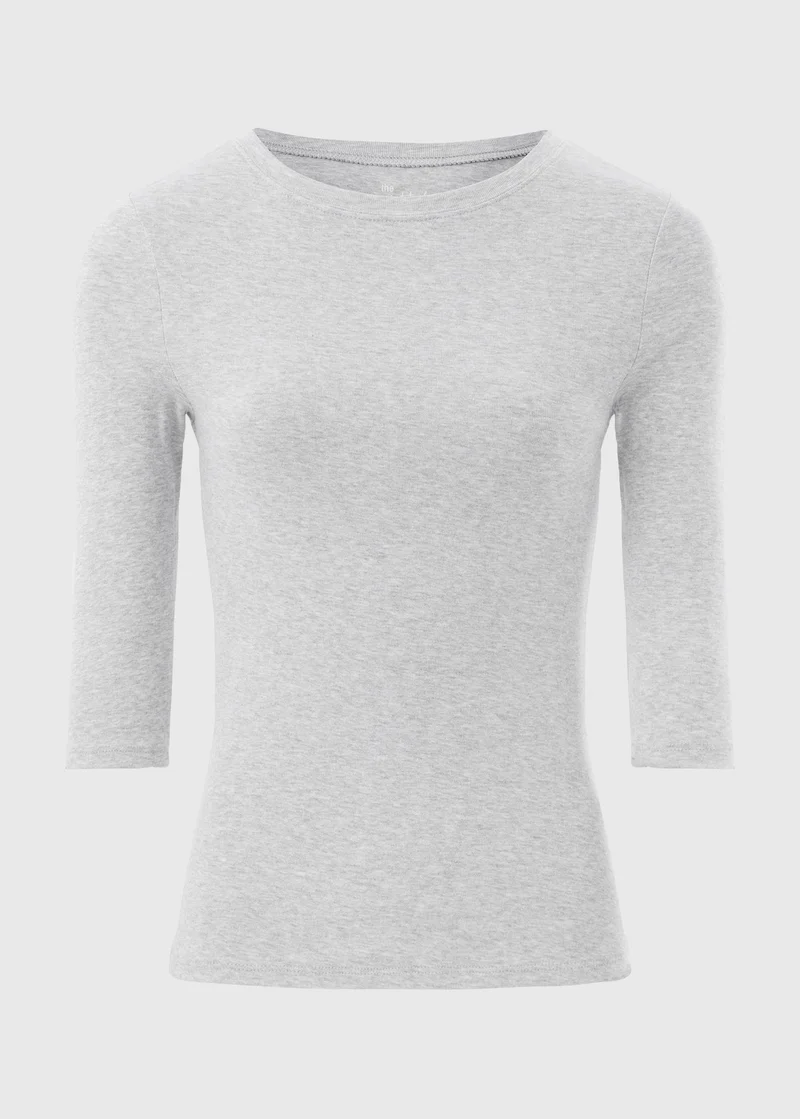 Matalan  Grey 3/4 Sleeve T Shirt for Women | Best Price UAE