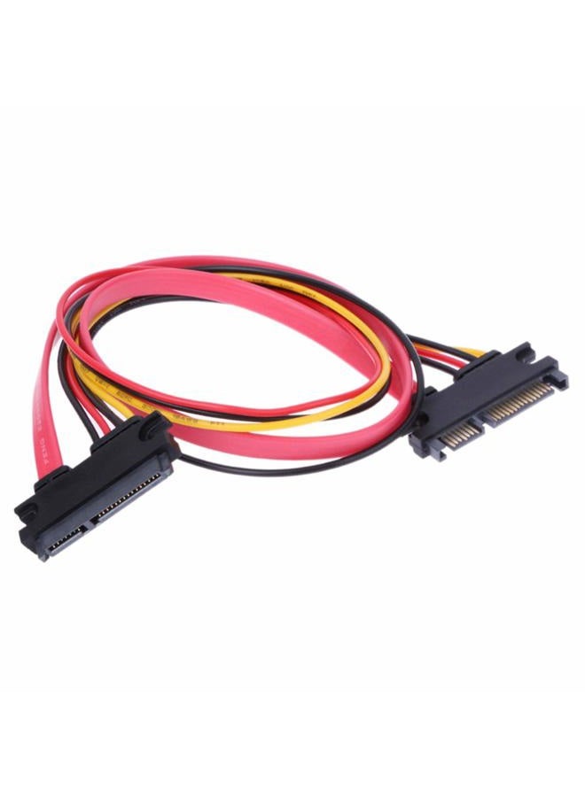 RLECS 2-Pack 50cm SATA Power Cable 22Pin (7+15) Male Plug to 22 Pin Female Jack Connector SATA Serial ATA Data Power Combo Extension Cables Wire Cords - Image 4