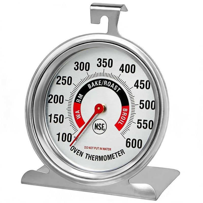 Efeng Large 3.5" Oven Thermometer for Gas/Electric Oven with Large Hanger&Base,Safety Leave-in Oven,Easy to Read Number,No Fading Color for Long time Cooking - Image 1