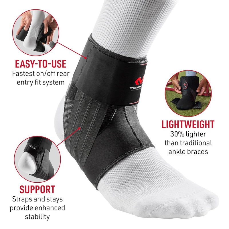 Mc David Ankle Brace, Low Profile Lace-Free Phantom Ankle Braces for Men Basketball and more. Lightweight Design, Advanced Strapping & Flex-Support - Image 2