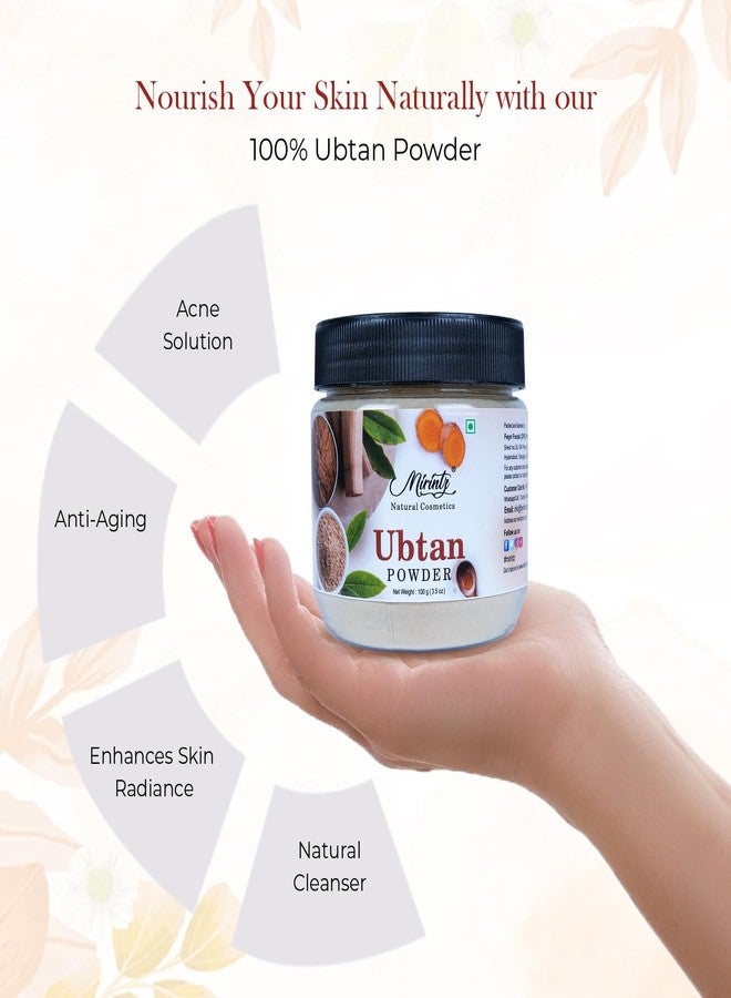 Mirintz 100% Natural Ubtan Powder | (100 gms) Pure Ubtan Powder for Women & Men | Ubtan Face Pack for Skincare & body Scrubs for Women | Herbal Tan Remover | DIY Tan Removal Mix & Detan Face Mask - Image 3