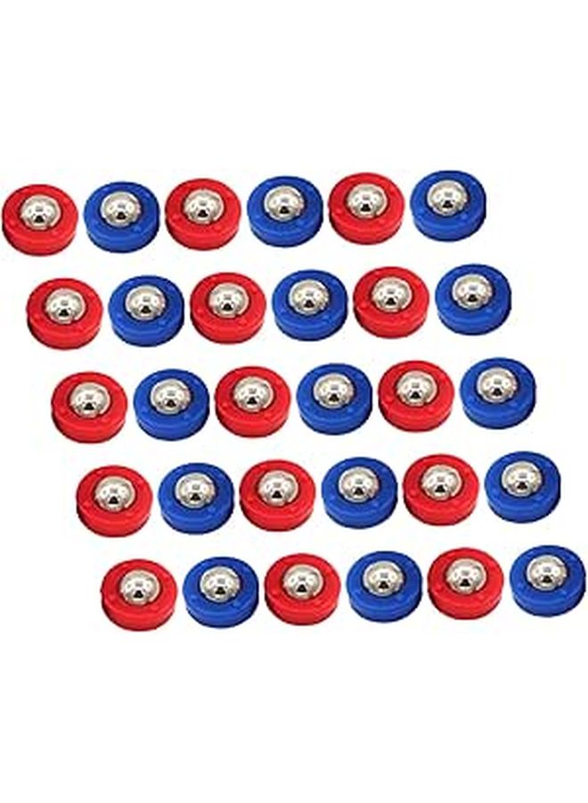 GIOIO 30 Pcs Steel Plastic Mini Shuffleboard Rollers Pucks Set Professional Tabletop Sliding Beads Game Set for Home Party Bar Game Ideal for Gift Daily Use Everyday Wear High Quality Construction