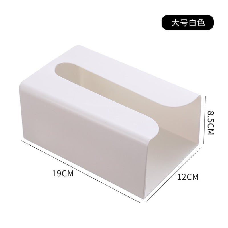Generic Paper Box Wall Hanging Household Living Room Creative Kitchen Paper Box Storage Box Napkin Toilet Tissue Box Wall Hanging Type Large color random (OPP bag) 