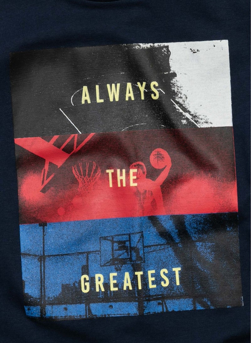 مينوتي تيشيرت أطفال بأكمام قصيرة وجيب أمامي - Image 3