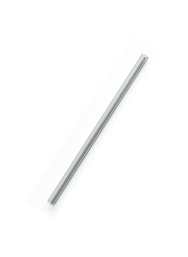 Factory Direct Glass Straw Transparent Color High Temperature Resistant Straw Creative Milk Tea Drink Glass Straw-Color:Straight Tube Gray 8mm 20cm - Image 1