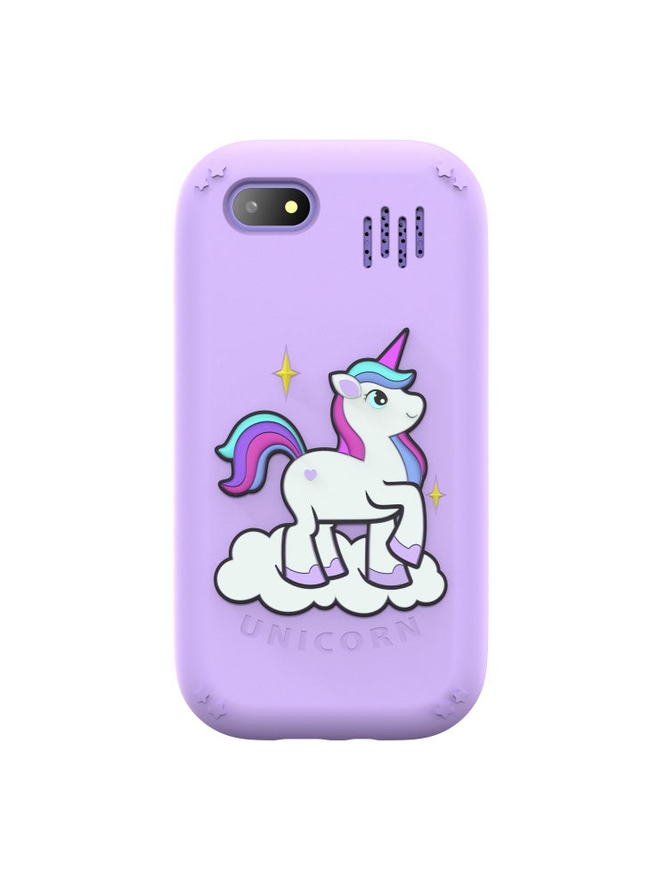 Generic W9 Cartoon Design 2.8-inch Screen Kids Camera Game Alarm Clock Rechargeable HD Camera Toy - Purple - Image 2