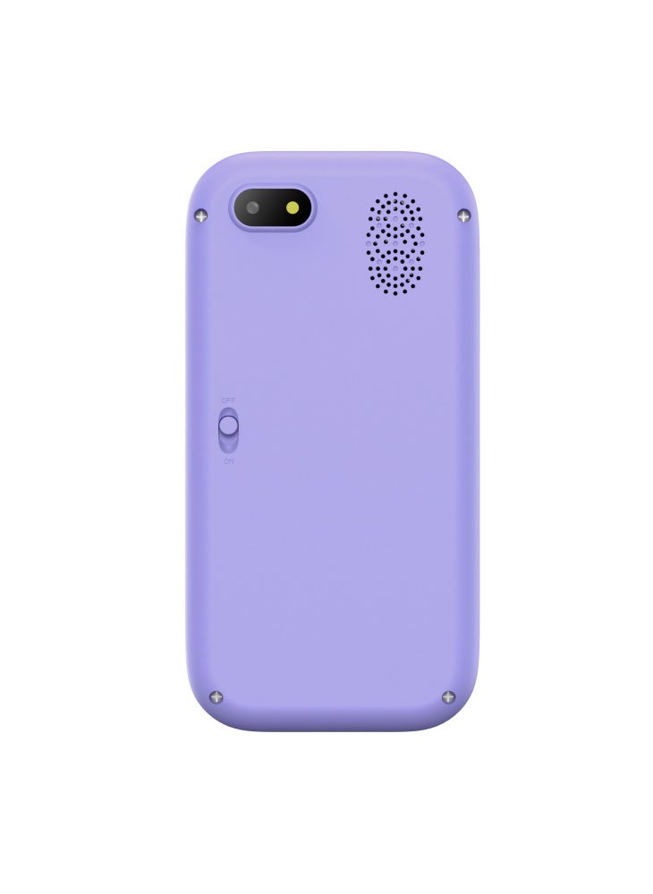 Generic W9 Cartoon Design 2.8-inch Screen Kids Camera Game Alarm Clock Rechargeable HD Camera Toy - Purple - Image 3