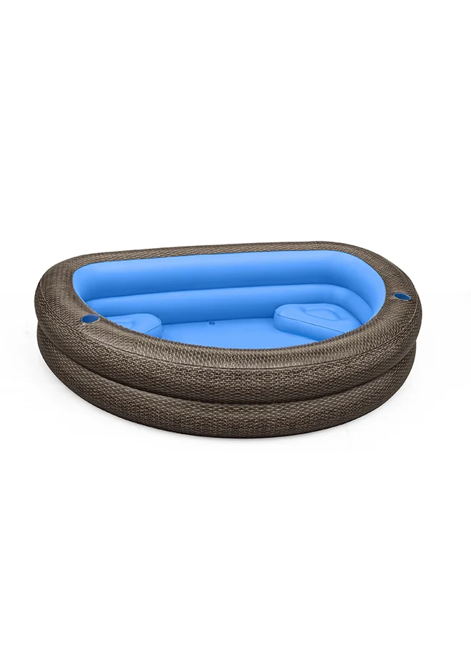 Bestway Family Pool Tru Print Wicker 231x178x53 Cm